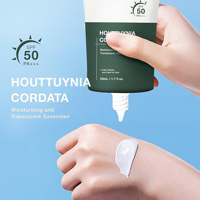 Silky Moisture Sunscreen SPF 50+ for Face - Lightweight Korean Sun Cream, Broad Spectrum Moisturizing Formula, No White Cast & Natural Finish Vegan, 1.69 fl. oz (1)