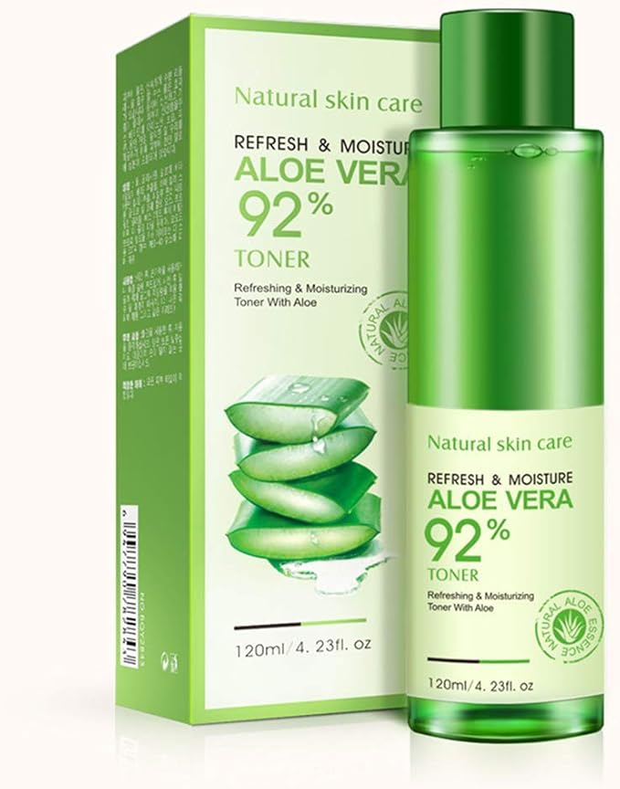 BIOAQUA 92% Aloe Vera Refresh Moisturizing Toner Natural Plant Skin Care 120ml