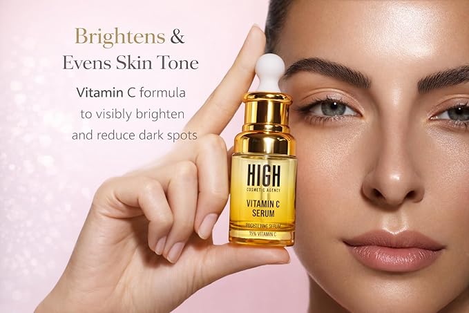 HIGH – Elixir Quartet Face Serum Set – Vitamin C, Retinol, Hyaluronic Acid & Niacinamide – Complete Daily Skincare Routine