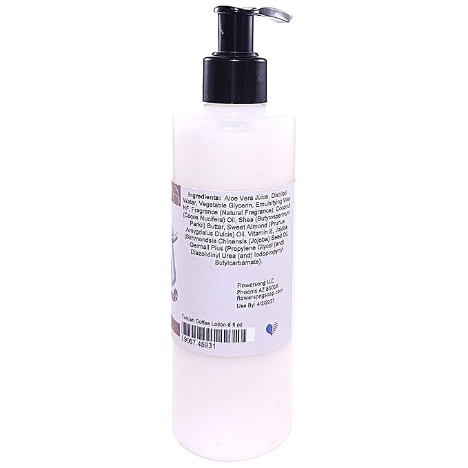 Blossom to Bath Turkish Coffee Lotion (8 Ounce) - Natural Fragrance - Absorbs Quickly with a Sweetly Rich And Spicy Scent
