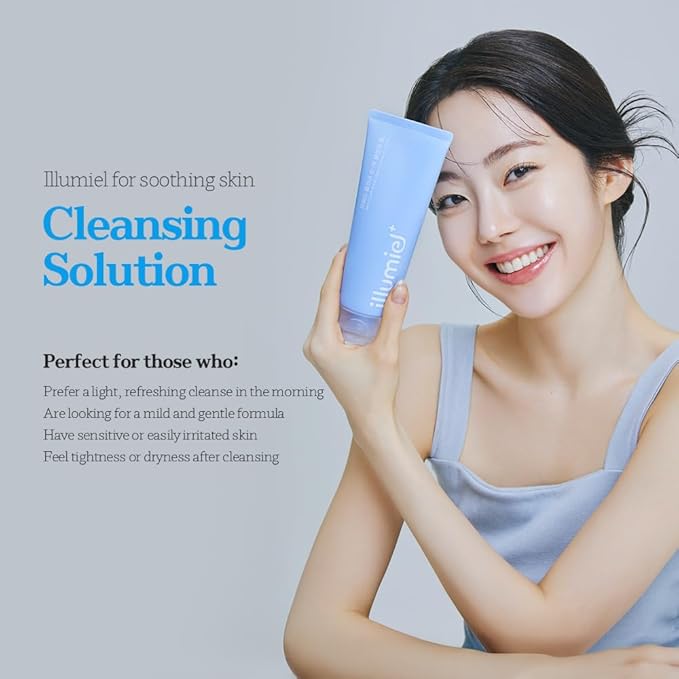 Mild Clear Cleansing Foam for Facial Cleansing with caulerpa lentillifera extract & Potassium [Vegan & Korean Skincare] – 5.07 fl. oz.