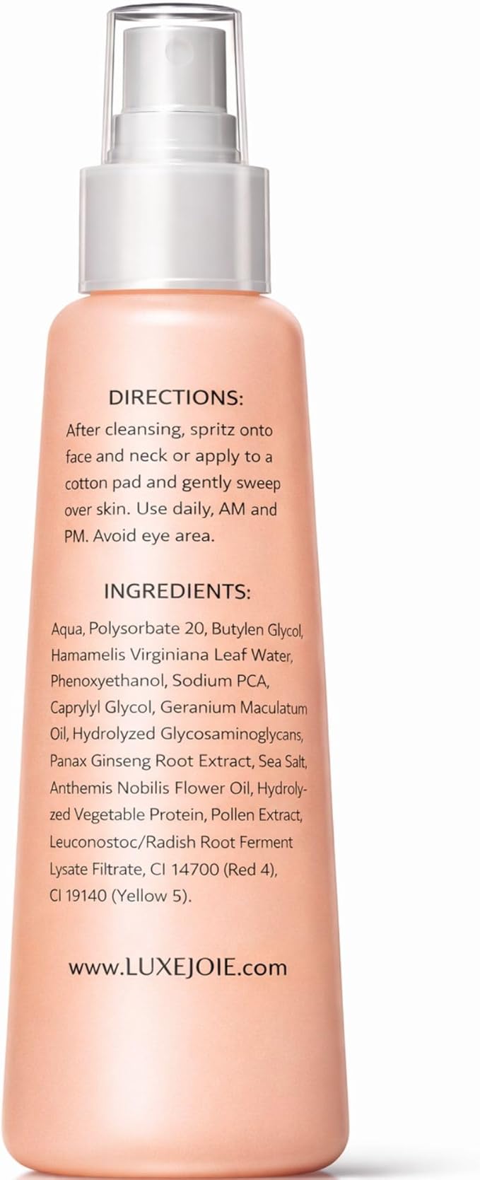 Witch Hazel Toner Mist with Ginseng – Hydrating Facial Toner Spray for Sensitive Skin – Pore Refining Botanical Face Toner for Oily, Dry & Combination Skin – Alcohol Free – 8 oz