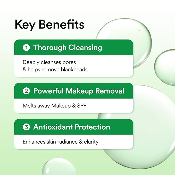 VEGANIFECT Hydrating Light Cleansing Oil for Sensitive Skin, Waterproof Makeup Remover & Blackhead Cleaner with Rice Bran Oil, Turmeric, and Centella Asiatica, Korean Skin care (205ml/6.93 fl oz)