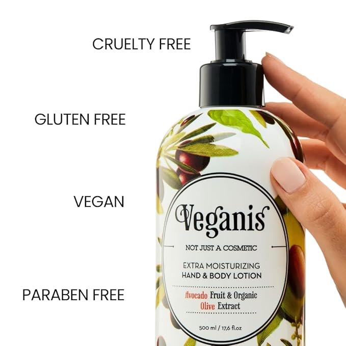 Body Lotion For Dry Skin – Nourishing & Hydrating Formula With Avocado & Organic Olive – Softening Moisturizer For Hands, Smooth & Soft Skin 17,6 Fl Oz