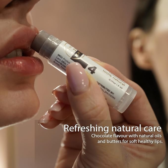 Chocolate Lip Balm | 100% Natural Lip Balm Moisturizer with Shea Butter, Cocoa Butter, Beeswax & Almond Oil | Hydrating Lip Care for Soft, Smooth & Healthy Lips | L4 KØØZMETIK