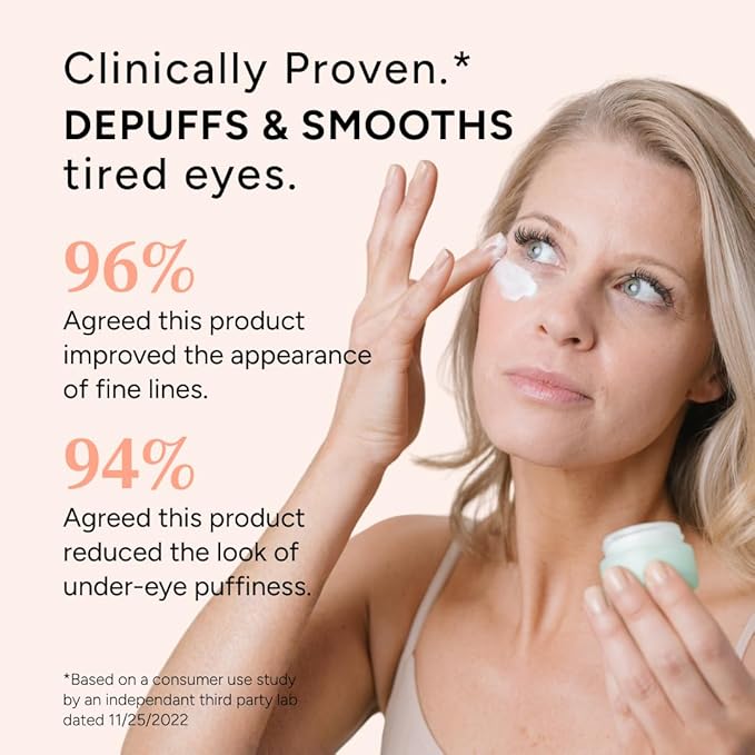 Eight Saints Skin Care All In Eye Cream, Natural and Organic Anti Aging Under Eye Cream to Reduce Puffiness, Wrinkles, and Under Eye Bags, Dark Circles Under Eye Treatment, 0.5 Ounces