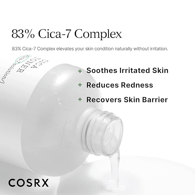 COSRX Pure Fit CICA Toner, Soothing Korean Toner for Sensitive Skin, Centella Asiatica Facial Toning Water, 5.07 fl.oz