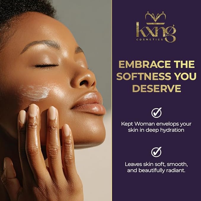 KXNG Cosmetics Luxury Shea Body Butter – 4oz | Deep Moisturizing Body Cream for Women | Butter with Shea, Cocoa, Mango & Coconut Oil | Ideal For Hands, Feet & All Skin Types – Kept Woman