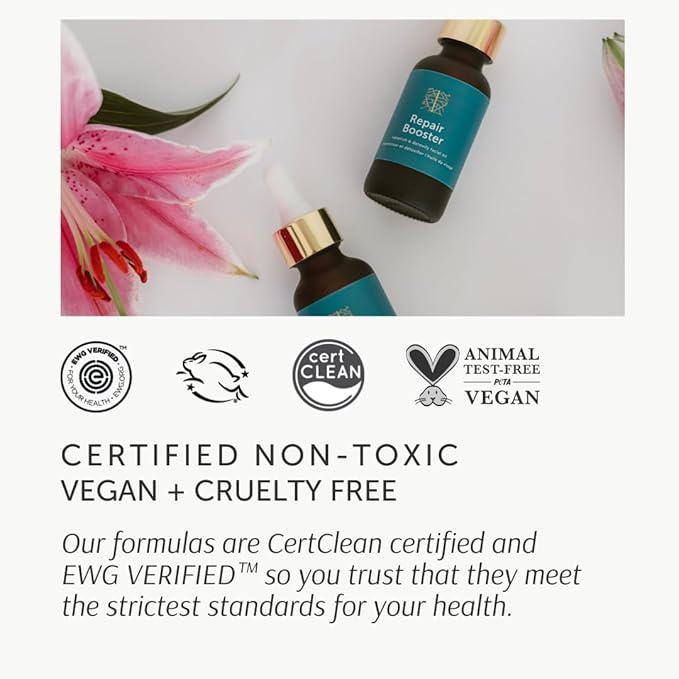Repair Booster - Age-Defying Facial Oil with Squalane, Green Tea + Pine Bark extract EWG VERIFIED