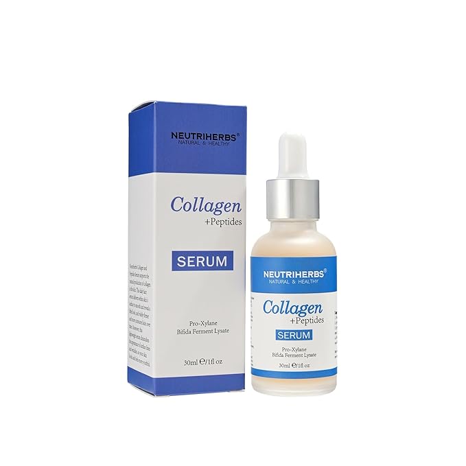 Neutriherbs Collagen Peptide Serum, Collagen Booster To Firm, Lift Facial Skin, Anti Aging Serum Helps Reduce Fine Lines & Wrinkles,Improve Skin Elasticity - 1fl oz