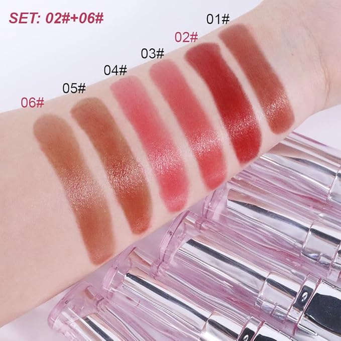 2Pcs Honey Tinted Lip Stain Lip Balm Lip Gloss Lipstick, Sheer Hydrating Lip Stains Tint, Moisturizing Lip Color for All Skin Tones, Nourishing Lip Balm with a Hint of Natural Black Cherry Tint