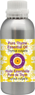 Deve Herbes Pure Thyme Essential Oil (Thymus vulgaris) Steam Distilled 1250ml (42 oz)