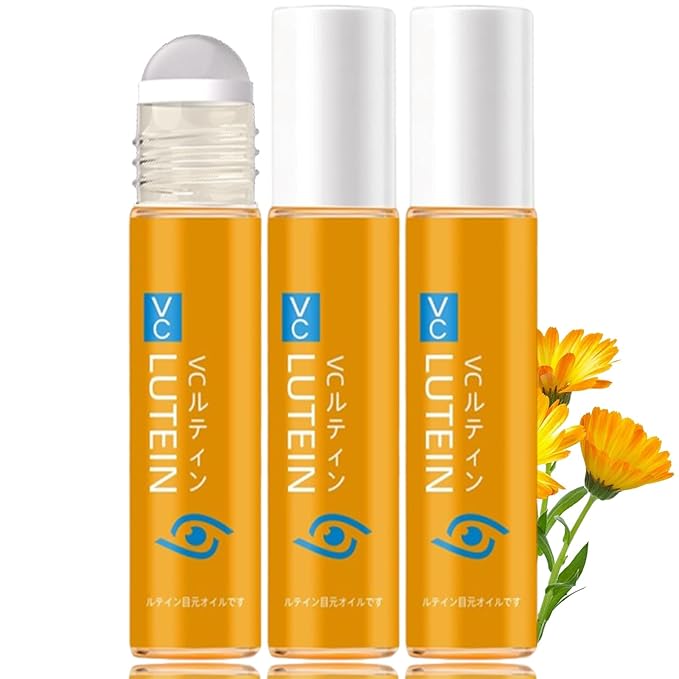 3PCS Lutein Eye Essence Oil, New Upgrade VC Lutein Anti-Wrinkle EyeSerum, Ruy Eye Oil 𝐯𝐜, Improve Eyes Bags Dark Circles for Women Men