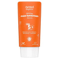 Aravi Organic Oil-Free Fluid Sunscreen SPF 50 PA++++ | (In-Vivo) Dermatologically Tested | Ultra-Light,No White Cast | Broad Spectrum Protection | Hyaluronic Acid & Vitamin C - 1.6 FL Oz / 50ml