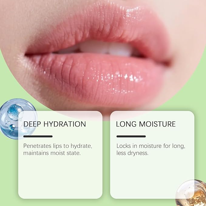 Lip Mask for Overnight Repair - Hydrating Lip Sleeping Mask with Vitamin E & Coconut Extract - Moisturizing Lip Balm Pack for Dry Lips, Non-Sticky Honeybalm Formula (Green Apple)