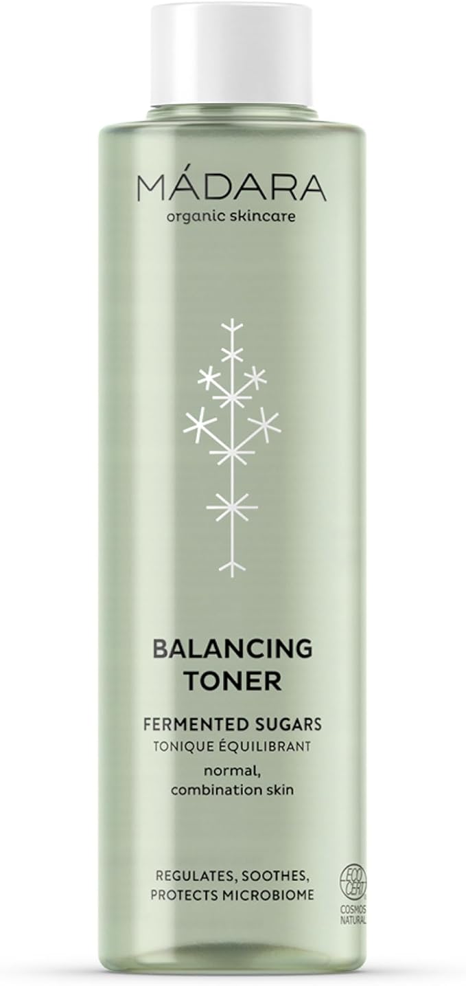 MADARA Balancing Toner 200 ml Refreshes & Hydrates – Rose, Raspberry & Cucumber – Smooth, Radiant Skin for Normal & Combination Types