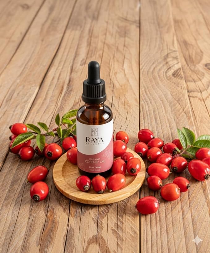 USDA Organic Rosehip Seed Oil - Cold Pressed - Made In USA - Glass Bottle - 2 fl oz (60 ml)