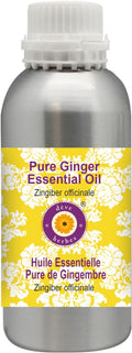 Deve Herbes Pure Ginger Essential Oil (Zingiber officinale) Steam Distilled 1250ml (42 oz)