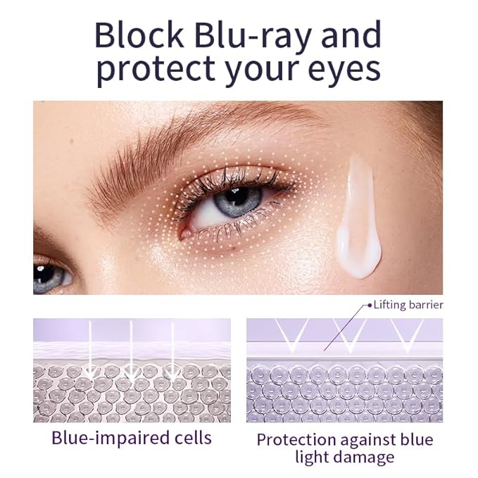 O'CHEAL Rollerball Massager Moisturizing Eye Cream Anti Dark Circle Firming Eye Cream Serum Hyaluronic Acid Eye Skin Care