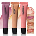 3Pcs Summer Lip Butter Lip Balm Glow Reviver Lip Gloss, Melting Lip Serum, Ultra-Hydrating Natural Vegan Lip Balm, Sheer-Tinted Shine & Hydration, Soothes & Softens Dry Lips (01+02+03)