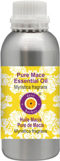 Deve Herbes Pure Mace Essential Oil (Myristica fragrans) Steam Distilled 630ml (21 oz)