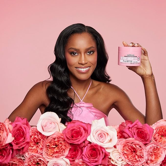 Soap & Glory The Righteous Body Butter - Hydrating Body Moisturizer for Dry Skin with Shea Butter, Vitamin E & Aloe Vera - Rich Lotion for Women - Vegan & Cruelty Free (10.1 fl oz)