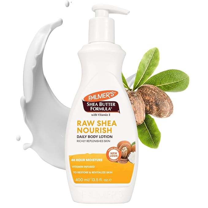 Palmer's Shea Formula Raw Shea Body Lotion, Pump, 13.5 Fl Oz (Pack of 2) - Packaging May Vary