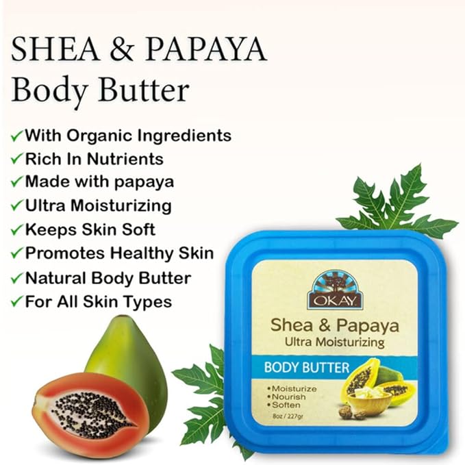 Okay Shea & Papaya Ultra Moisturizing Body Butter