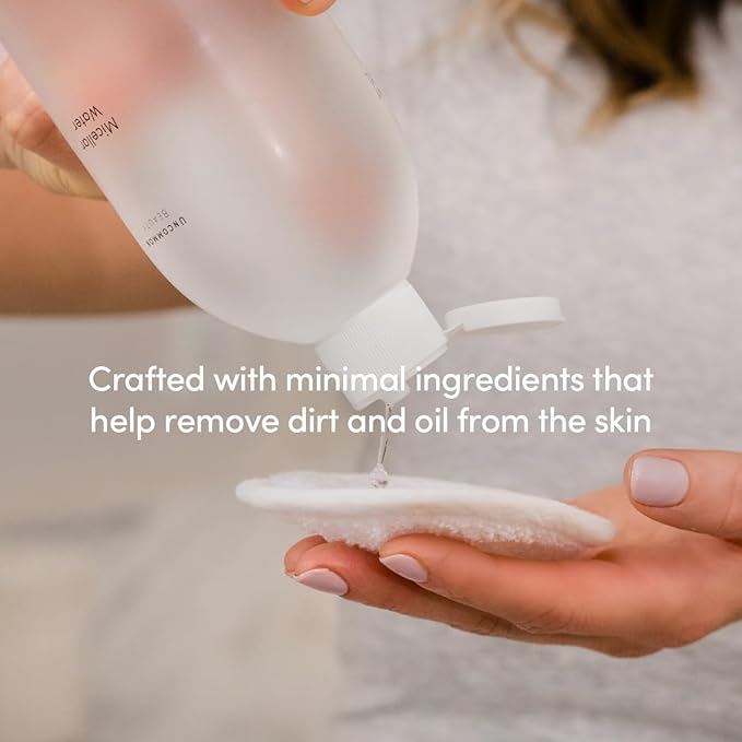 Uncommon Beauty Micellar Water - Two-in-One Gentle Cleanser and Makeup Remover - Removes Dirt and Oil for a Fresh, Clean Complexion - Vegan, Cruelty Free, Synthetic Fragrance Free, 13.52 FL OZ
