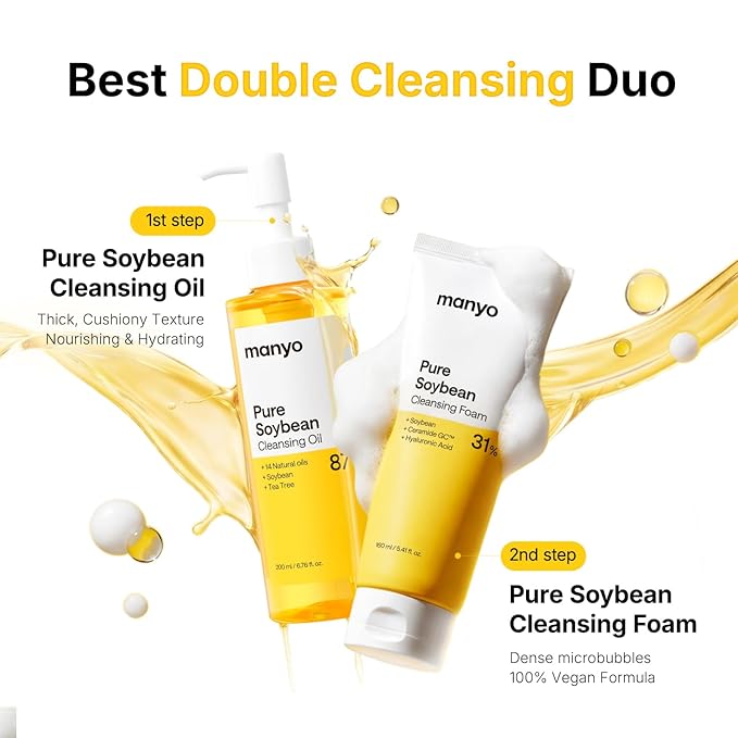 MANYO Pure Cleansing Oil, Natural Oil Cleanser for Face, Makeup Blackhead Remover, Korean Skin Care, 6.76 fl oz (200ml)