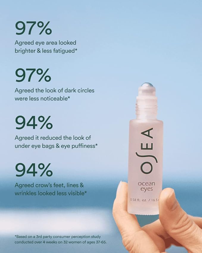 OSEA Eye Care Duo - Ocean Eyes Age-Defying Serum Roller Ball and Advanced Repair Eye Cream