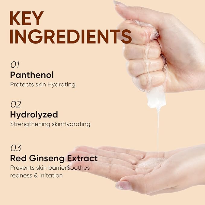 Hydrating Facial Masks Skincare for Women,Red Ginseng Face Mask Sheet Skincare, Moisturizing Face Mask for All Skin Types (10-Packs)