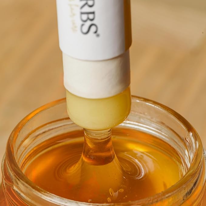 Organic Vegan Lip Balm Honey - Natural Moisturizing Lip Balm with Jojoba Oil & Cocoa Butter - Hydrating Nourishing Lip Care - 0.35 oz