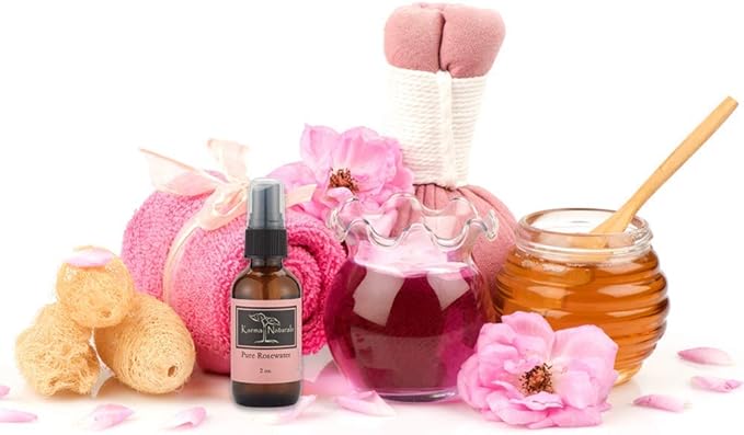 Karma Organic Pure Rose Water Spray Natural Face Toner Anti Toxic Skin Fresher