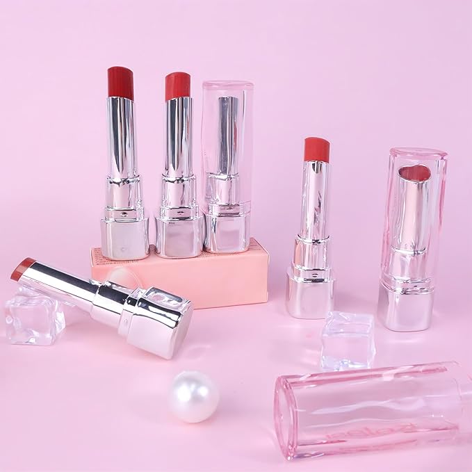 2Pcs Brown Honey Tinted Lip Stain Lip Balm Lip Gloss Lipstick, Sheer Hydrating Lip Stains Tint, Moisturizing Lip Color for All Skin Tones, Nourishing Lip Balm with a Hint of Natural Black Cherry Tint