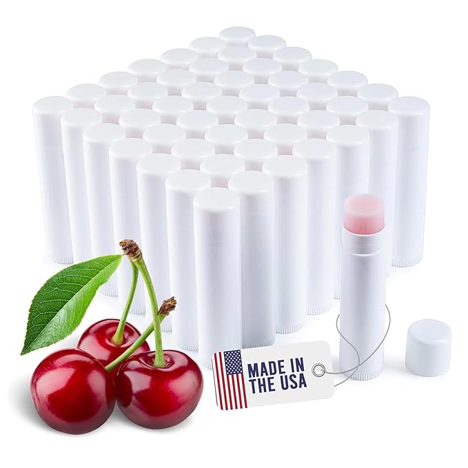 Lip Balm Bulk Unlabeled - Made in USA Bulk Chapstick - Natural Ingredients Vitamin E Shea Butter - Custom Chapstick Bulk For Party & Wedding Favors