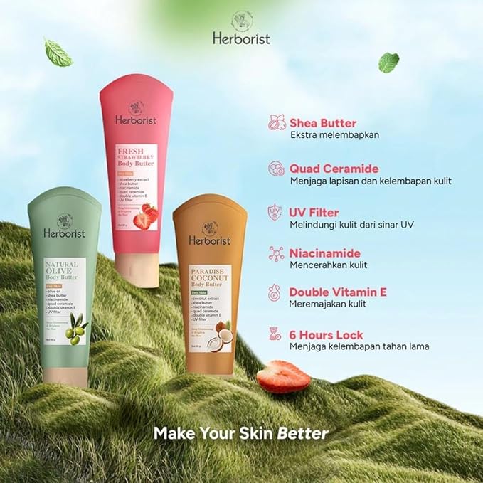 Herborist, Body Butter, 80g, Tropical Mango (Pack of 1)
