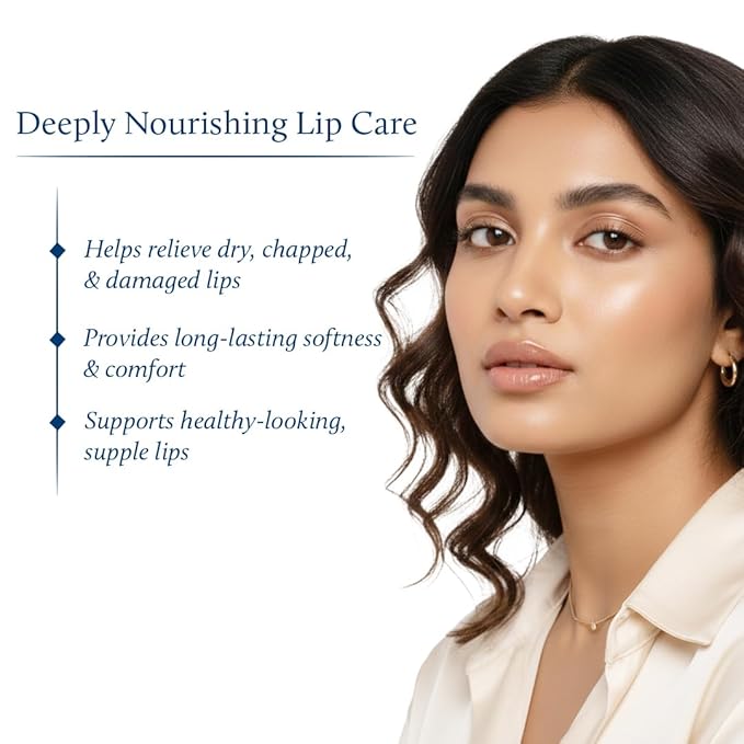 Blue Nectar Natural Hydrating Coffee Lip Balm with Organic Ghee for Dry Cracked Lips | Ayurvedic Lip Gloss with Herbal Clean Ingredients (0.35 oz, 10 Herbs)