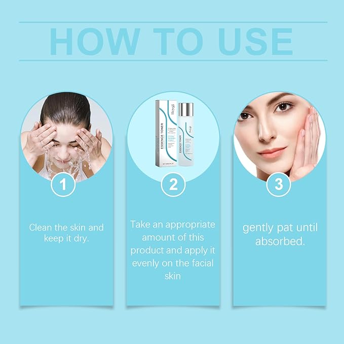 HOYGI Toner for Face, Hydrating Toner for Skin Boosting, Soothing and Deep Hydration, Fit for All Skin Types, 4 Fl. Oz, Glass Bottle