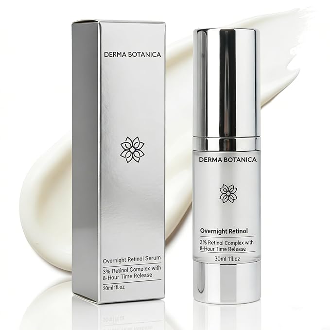 Overnight Retinol Serum,Derma Botanica Overnight Serum,Liposomal Retinol Serum,Synchronized Multi-Recovery Complex,Helps Nourish Skin for a Smoother,Formulated to be Gentle.(1pc)