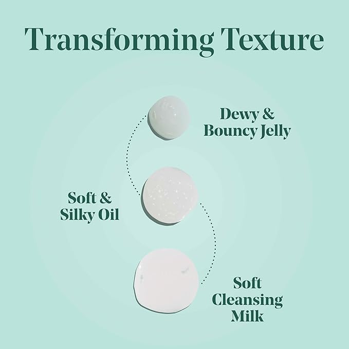 goodness 3 in 1 Jelly Oil Cleanser – Makeup Remover & Hydrating Oil Cleanser with Hyaluronic Acid – Waterproof Makeup Remover for Face – Vegan, Fragrance Free – 5 fl oz