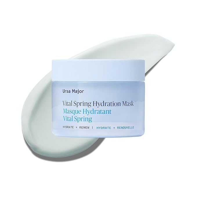 Ursa Major Vital Spring Hydration Mask | Deeply Hydrating Natural Mask| Plumps Skin’s Appearance, Boosts Firmness & Smooths Appearance of Fine Lines | Vegan, Cruelty-Free, Non-Toxic | 1.69 ounce