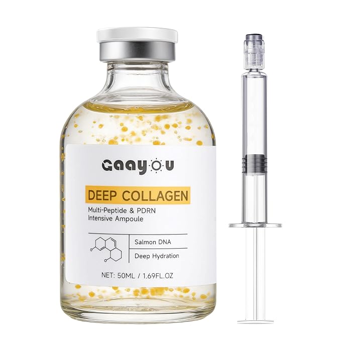 Silk Peptide Intensive Lifting Ampoule - Deep Collagen Multi Peptide Serum Korean Anti Aging Serum with PDRN for Face Tightening, Lifting, Smoothing, Hydrating