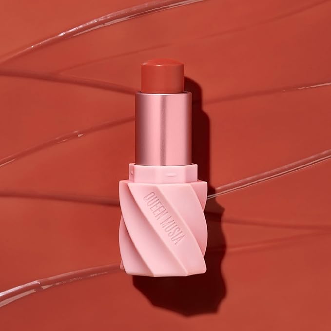 Queen Musia Skincare Supercharged Tinted Hydrabalm –– Hydrating Lip Balm for Women, Lip Gloss, Lip Mask, Sheer Tint, Moisturizing & Soothing, Vegan & Cruelty-free (DESERT FLOWER)