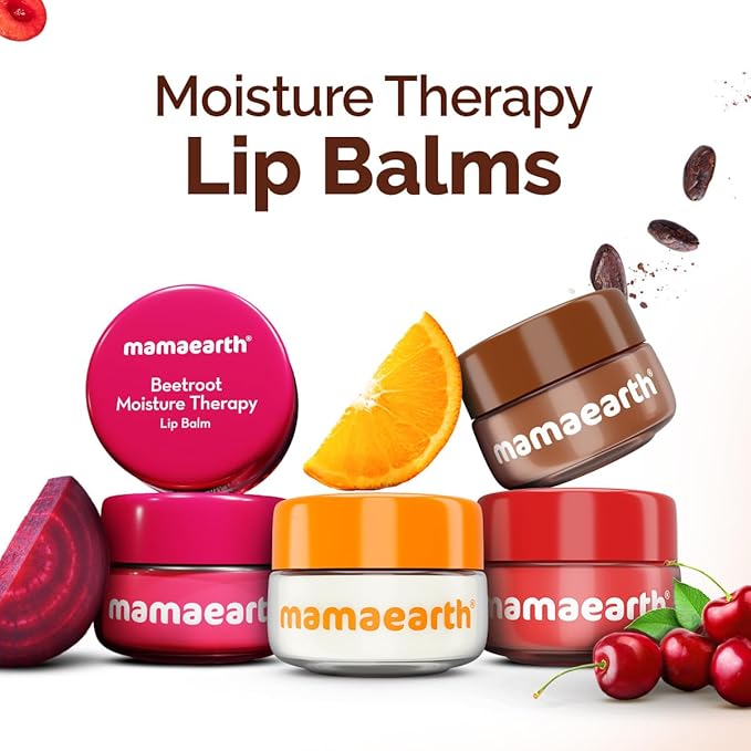 Mamaearth Cocoa Moisture Therapy Lip Balm for Dry & Chapped Lips, 0.52 oz (15 g) | Nourishing & Hydrating Lip Care with Natural Cocoa & Vitamin E | Long-Lasting Moisture for Soft Lips