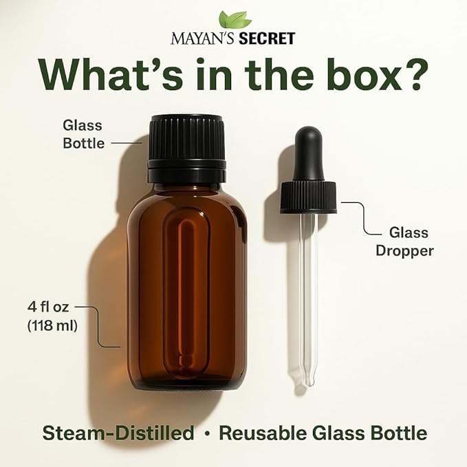 Mayan's Secret - 4oz Pure Cedarwood Essential Oil Organic - 100% Pure