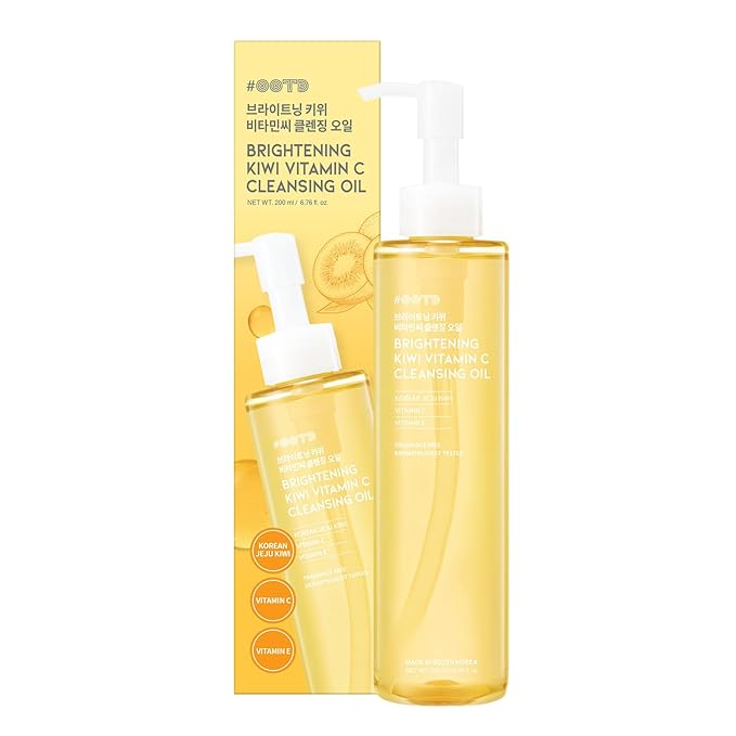 #OOTD Kiwi Vitamin C Hydrating Mild Lightweight Oil Cleanser for Face Cleansing Makeup Remover – Kiwi Vitamin C Cleansing Oil 200ml / 6.76 Fl. Oz.