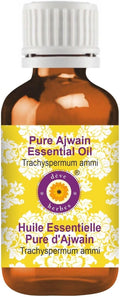 Deve Herbes Ajwain Essential Oil (Trachyspermum ammi) Pure | Non-Sticky | Non-Greasy | Lightweight | Men & Women | All Skin Types | Steam Distilled 50ml