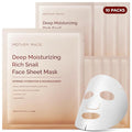 MOTHER MADE Snail Face Mask With Niacinamide 2% & Vitamin E, Collagen Sheet 10 EA, For Dry & Sensitive Skin, Mascarillas Para La Cara, Hyaluronic Acid, Korean Skincare