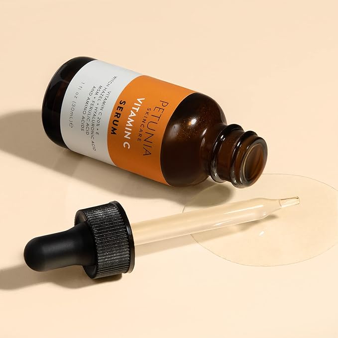 Vitamin C Serum for Face 20% with Hyaluronic Acid and Ferulic Acid, Anti Aging Collagen Booster, Natural Organic Skin Care for Acne Scars, Wrinkles, Fades Dark, Age Spot, Sun Damage